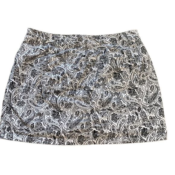 Women Within Black & White Print Skirt Size 22W - Picture 5 of 7